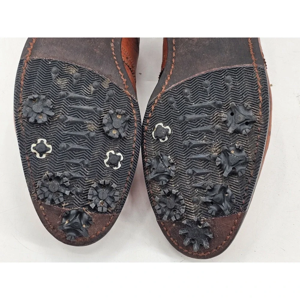 Allen Edmonds First Cut Golf‎ Shoes Leather Walnut Honors Collection Mens 8